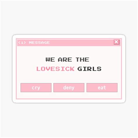 Lovesick Girls Blackpink Sticker For Sale By Asraeyla Redbubble