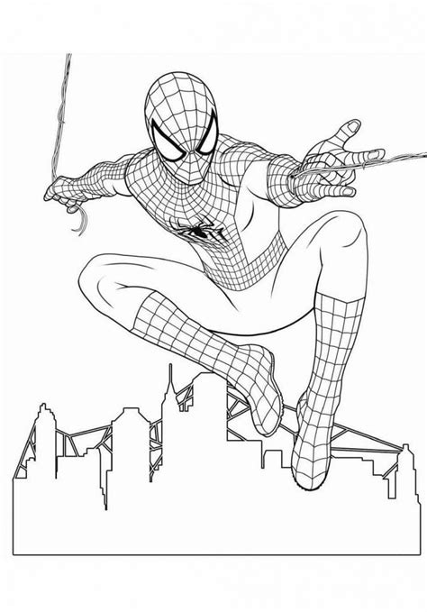 örümcek Adam Boyama Pdf Spider Man Coloring Page