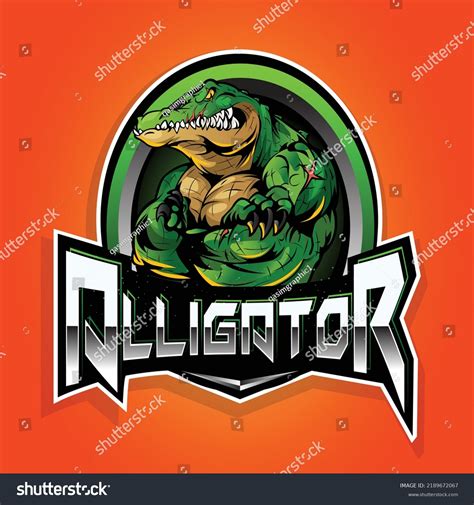 Alligator Esport Gaming Mascot Logo Design Stock Vector Royalty Free