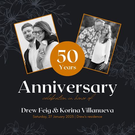 50th Wedding Anniversary Invitations
