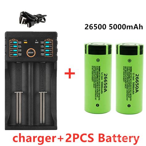 Panasonic 26650 Battery 5000mAh 3 7V 50A Li Ion Rechargeable Battery