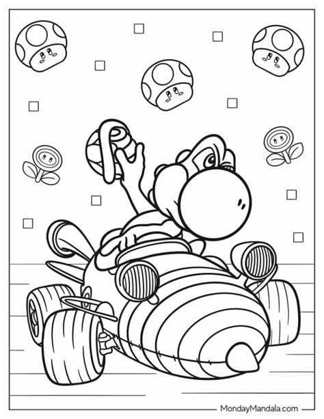 Explore 83 best coloring pages mario kart , free to print and download ...