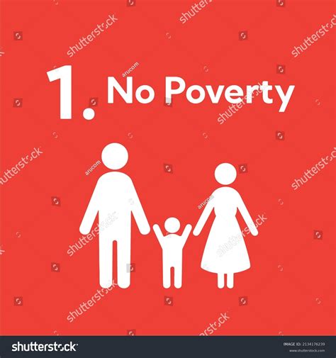 Sdgs 1 No Poverty Icon Stock Vector Royalty Free 2134176239 Shutterstock