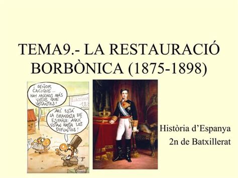 Tema 9 La Restauració 1875 1898 I Ppt