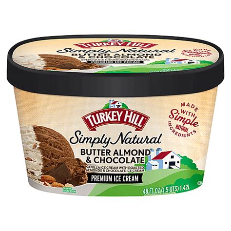 Turkey Hill® All Natural Butter Almond And Chocolate Ice Cream 48 Fl Oz