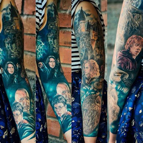 Harry Potter Tattoo Sleeve Harry Potter Tattoo Sleeve Harry Potter