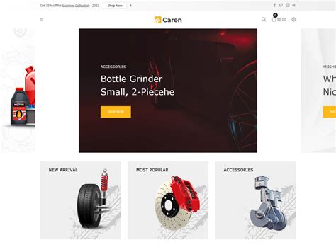 Caren Auto Parts Car Accessories Shopify Theme By Hasthemes On Dribbble