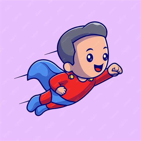 Flying Person Cartoon