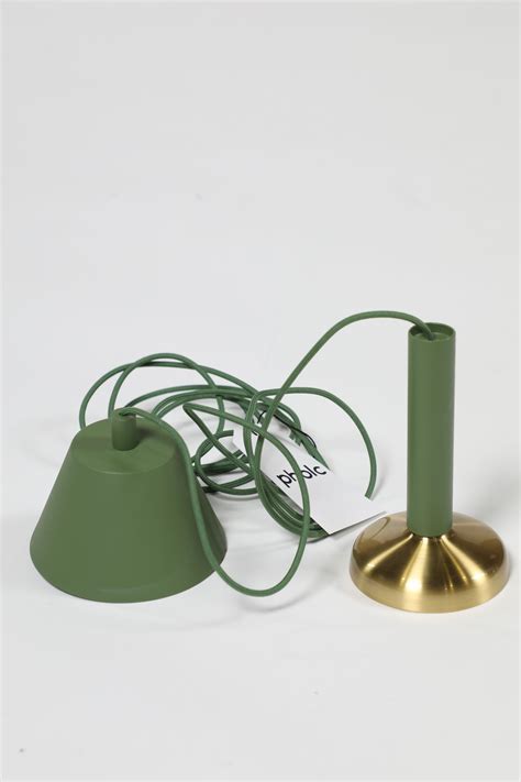 Blend Pendant Led Green Brass Franckly