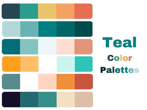 65 Colors That Go With Teal Color Palettes