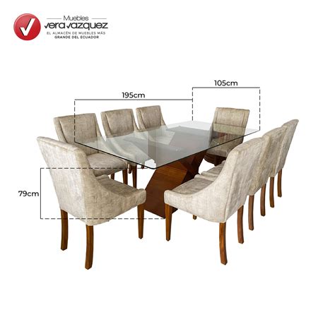 Comedor Arboleda 8 Sillas Muebles Vera Vázquez