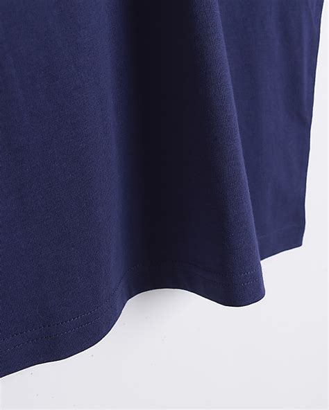 Navy Short Sleeve T Shirt River Island