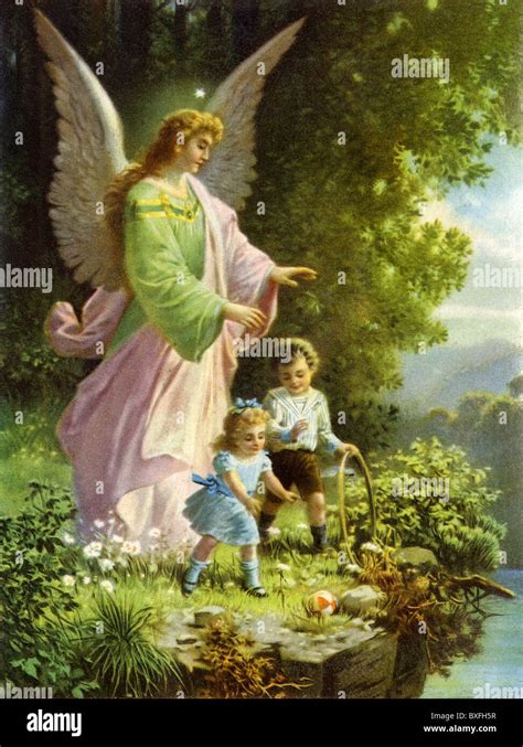 Guardian Angel Protecting Children Hi Res Stock Photography And Images