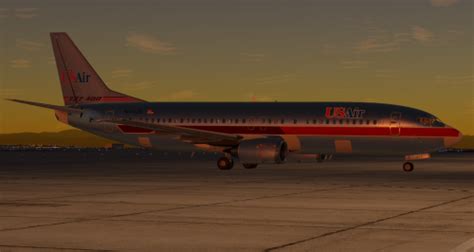 Us Air And Us Airways Boeing 737 400 Livery Pack Aircraft Skins