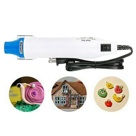 Mini Heat Gun Tool Electric W Heating Nozzle Portable Hot Air Gun With Reflector Nozzle And