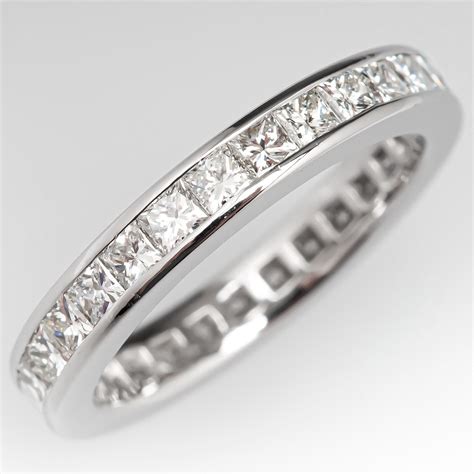 Princess Cut Eternity Wedding Bands