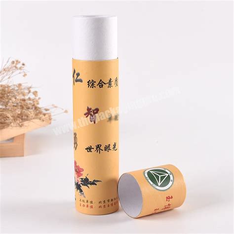 Biodegradable Food Grade Cylinder Box Tea Paper Tube Packaging