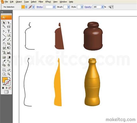 Create 3d Objects In Adobe Illustrator Using Revolve Illustrator