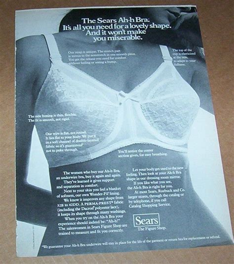 1971 Ad Page Sears Ah H Bra Girl Lingerie Fashion Vintage Advertising Print Ad Ebay