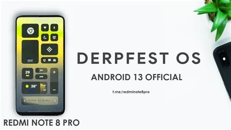 How To Flash Derpfest OFFICIAL Android 13 STABLE For Redmi Note 8 Pro