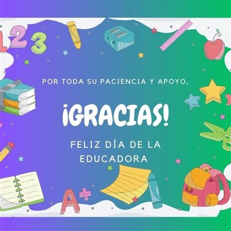 Feliz D A De La Educadora Im Genes Con Frases Cortas Y Bonitas