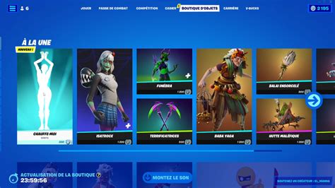 Fortnite Boutique Du Jour Octobre Jeuxvideo