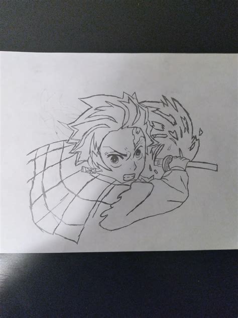 I drew tanjiro dance of the fire god : r/DemonSlayerAnime