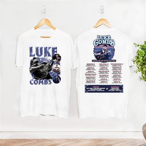 Graphic Luke Combs Shirt Luke Combs 2024 Tour Growing Up And Getting