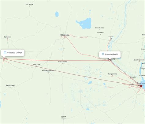 Flights From Mendoza To Rosario MDZ To ROS Flight Routes