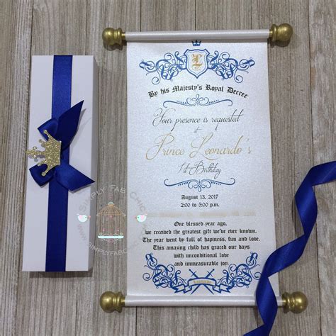 Royal Scroll Invitation Template