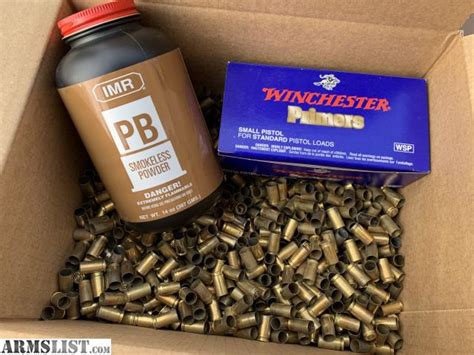 ARMSLIST - For Sale: 9mm Reloading Kit! (1000 primers, 1000 brass, 1lb ...