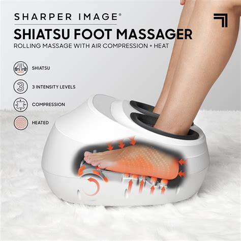 Sharper Image Shiatsu Foot Massager with Air Compression + Heat - CVS ...