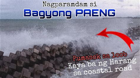 Bagyong Paeng Update Sa Davao Coastal Road Biglaang Paglakas Ng Alon At