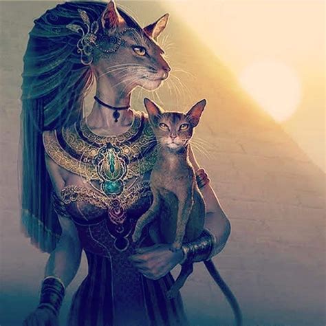 Diosa Bastet Dios Egipcio Gato Gatos En El Antiguo Egipto Dioses Hot