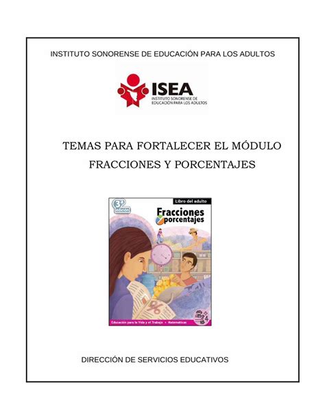 PDF TEMAS PARA FORTALECER EL MÓDULO FRACCIONES Y 2 LAS