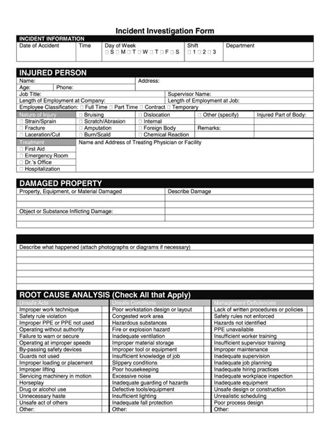 Zenith Insurance Company Incident Investigation Form Fill And Sign