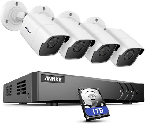 Annke Kit Cam Ra De Surveillance Filaire Cam Ras P Et Mp Lite