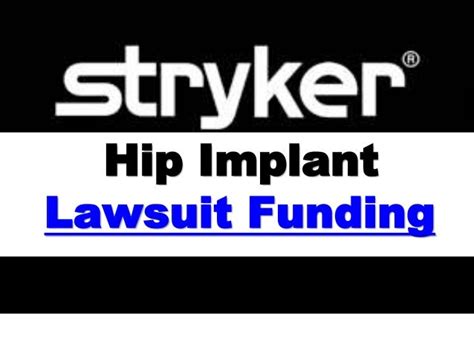 Stryker Hip Recall Settlements - Lawsuit Loan – Lawsuit Funding