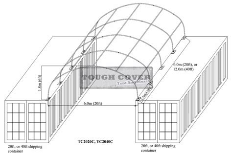 6m20ft Wide Container Shelter Low Cost And Easy Install Cargo Store