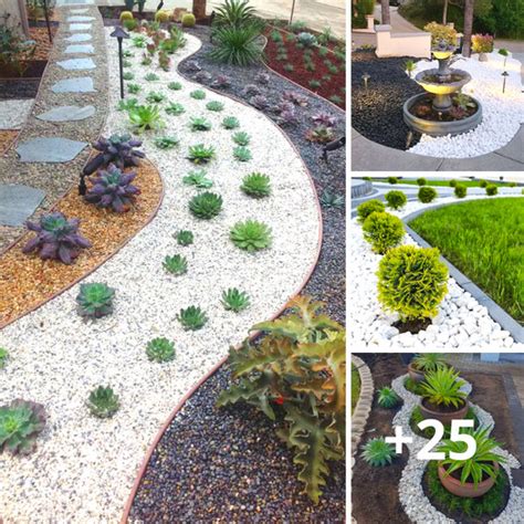 Beautiful Gardens With White Rocks Ideas