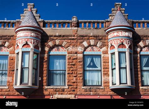 USA, Oklahoma, Guthrie, downtown historic buildings Stock Photo - Alamy