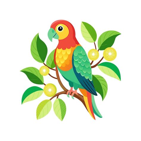 Premium Vector Parrot Bird Vector Illustration