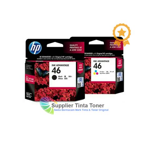 Jual Tinta HP 46 Black 46 Color Set Original Harga Dan Spesifikasi