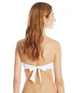 Women S Twist Bandeau Bra Bikini Top White C E B