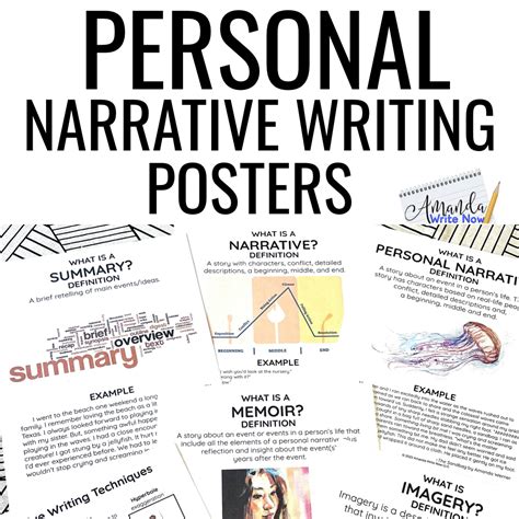 Personal Narrative Posters Amanda Write Now