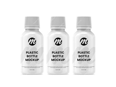 Premium Psd Plastic Bottle Or Essential Oil Bottle Mockup