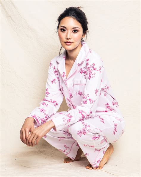 Womens English Rose Floral Pajama Set Petite Plume