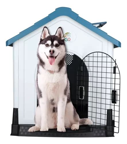 Casa Para Perro Razas Grandes Con Puerta Térmica 105x88x99cm