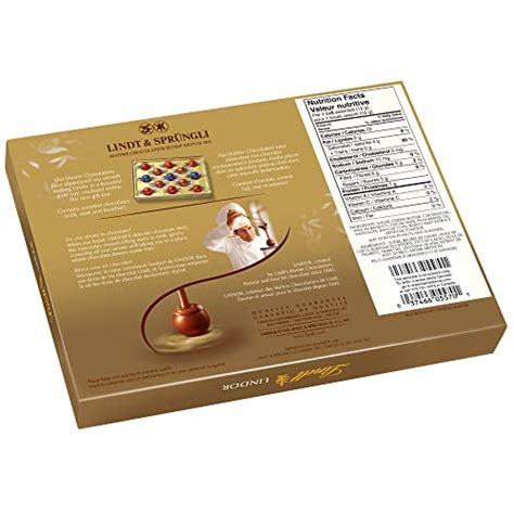 Lindt Lindor Assortiment De Truffes Au Chocolat Noir Et Au Lait Boîte De 156 G Circulaire En