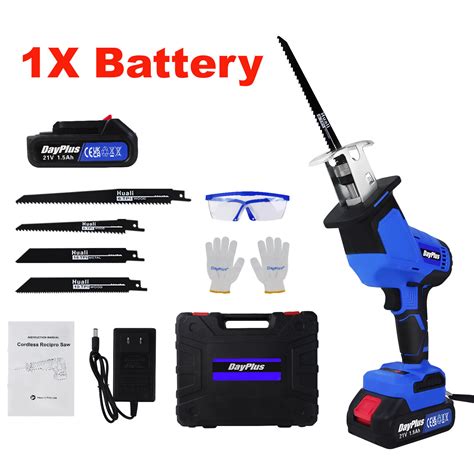 Dayplus 21V Mini Cordless Reciprocating Saw Handheld Battery Powered